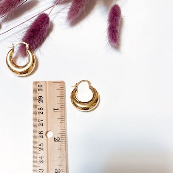 Minimalist hoop cuff earrings #427 - Picture 5 of 6